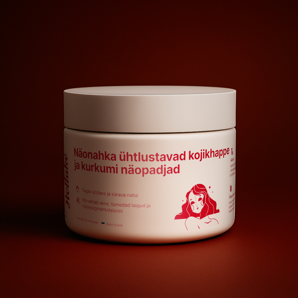 kojikhappe ja kurkumi näopadjad