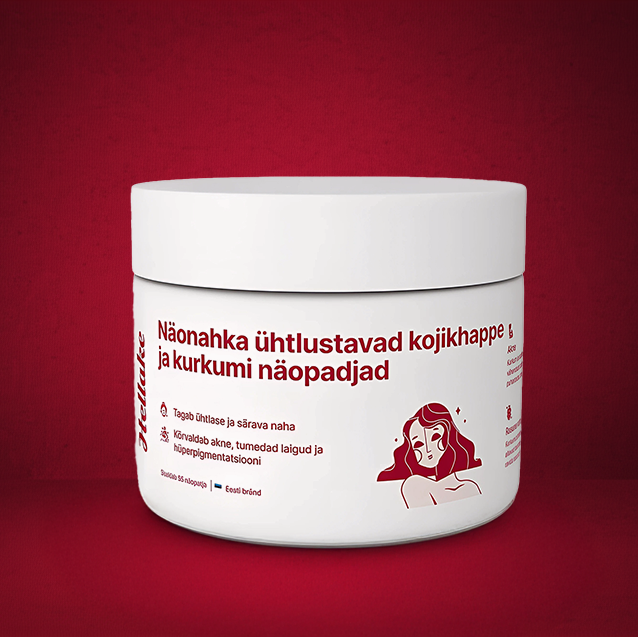 kojikhappe ja kurkumi näopadjad